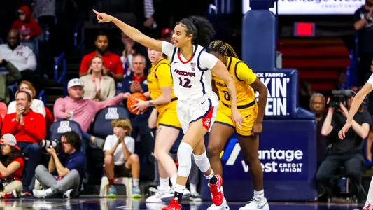 Esmery Martinez (12) - TUCSON, ARIZ. -- Women’s Basketball vs California at McKale Center
Jan. 26, 2024.
Photo by Rebecca Sasnett / Arizona Athletics