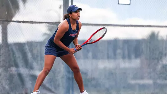 Teja Tirunelveli - TUCSON, ARIZ. -- Women’s Tennis vs. San Diego State at Lanelle Robson Tennis Center.
Feb. 2, 2024.
Photo by Mike Christy / Arizona Athletics