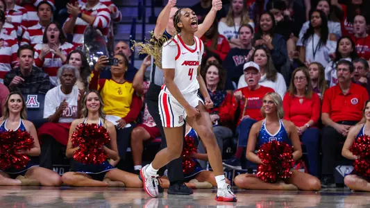 Skylar Jones (4) -TUCSON, ARIZ. -- Women’s Basketball vs. USC at McKale Center.
Feb. 29, 2024.
Photo by Marison Bilagody / Arizona Athletics