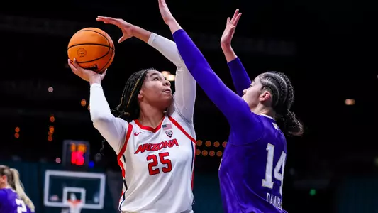 Breya Cunningham (25) - LAS VEGAS, NV. -- Women’s Basketball vs Washington on day 1 of the Pac-12 Women’s Basketball Tournament at MGM Grand Arena
March 6, 2024.
Photo by Rebecca Sasnett / Arizona Athletics