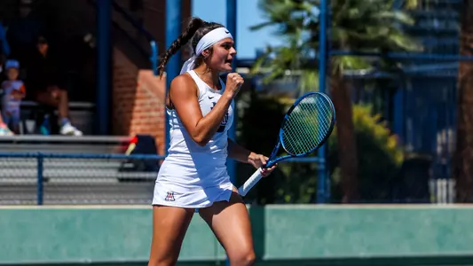 Brandelyn Fulgenzi - TUCSON, ARIZ. —Women’s Tennis vs Washington State at LaNelle Robson Tennis Center
April 6, 2024.
Photo by Rebecca Sasnett / Arizona Athletics