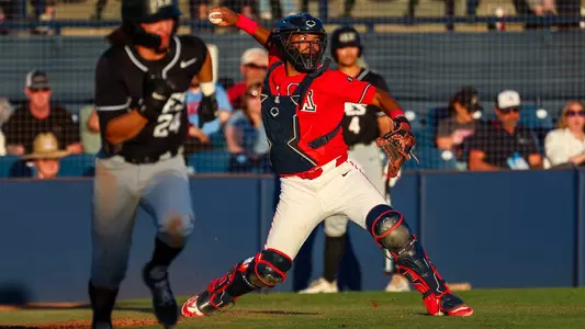 Adonys Guzman - TUCSON, ARIZ. -- Baseball vs. Grand Canyon University at Hi Corbett Field.
April 30, 2024.
Photo by Mike Christy / Arizona Athletics