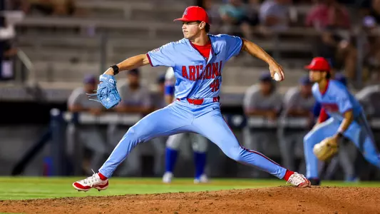 Bradon Zastrow (48) - TUCSON, ARIZ. -- Baseball vs Louisiana Tech at Hi Corbett Field
April 13, 2024.
Photo by Rebecca Sasnett / Arizona Athletics