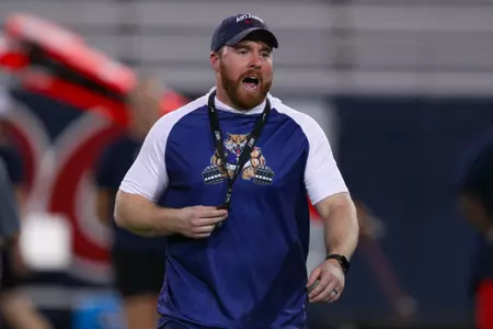 Cullen Carroll, director of strength and conditioning - TUCSON, ARIZ. -- Football Fall Camp Day 8 in Arizona Stadium.
Aug. 9, 2024.
Photo by Marison Bilagody / Arizona Athletics