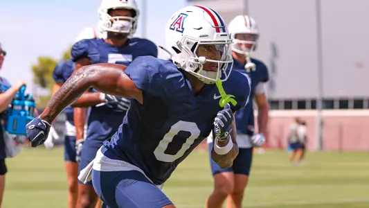 wide receiver Reymello Murphy (0) — TUCSON, ARIZ. -- Football Fall Camp Day 5
Aug. 5, 2024.
Photo by Marison Bilagody / Arizona Athletics