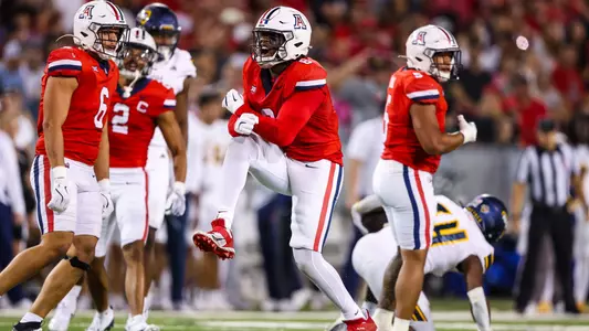 linebacker Sterling Lane II (8) — TUCSON, ARIZ. -- Football vs. Northern Arizona University at Arizona Stadium.
Sept. 7, 2024.
Photo by Mike Christy / Arizona Athletics