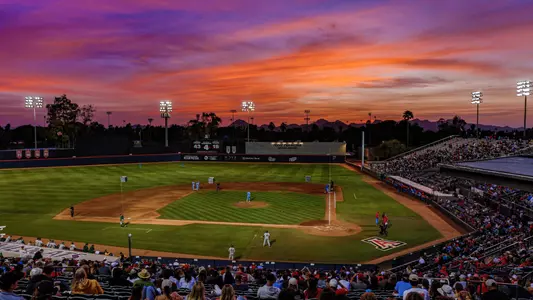 - TUCSON, ARIZ. -- Baseball vs. Baylor, Game Two at Hi Corbett Field.
March 29, 2025.
Photo by Marison Bilagody / Arizona Athletics