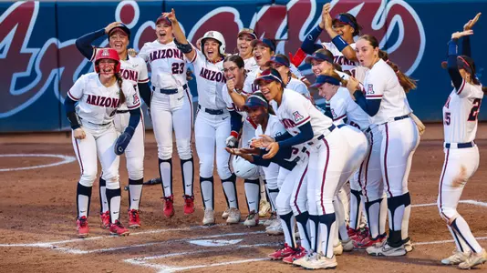 Softball Home Run Celebration