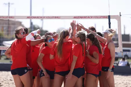Arizona Beach Volleyball Action Shot