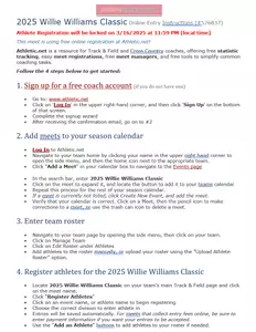 Athletic.net Registration Instructions