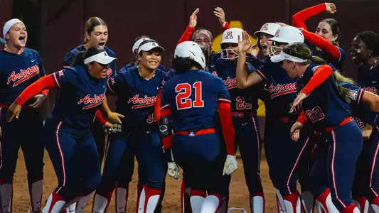 Sydney Stewart Home Run Celebration