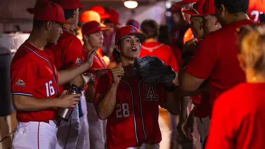 Matthew Martinez - TUCSON, ARIZ. -- Baseball vs. Grand Canyon University at Hi Corbett Field.
April 15, 2025.
Photo by Marison Bilagody / Arizona Athletics