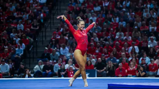 Emily Mueller at Big 12 Championships
