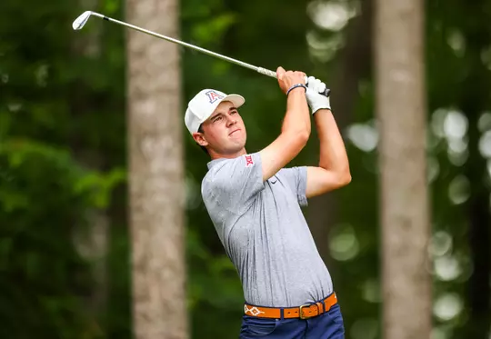 Filip Jakubcik — AMHERST, VA. -- Men’s golf competes in the 2025 NCAA Amherst Regional at Poplar Grove Golf Club.
May 11, 2025.
Photo by Andy Mead / for Arizona Athletics