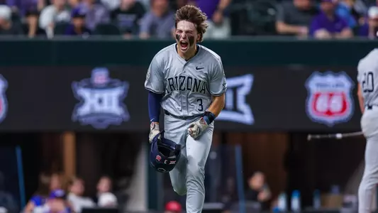 Andrew Cain - ARLINGTON, TEXAS -- Baseball vs. Texas Christian University in the championship of the Big 12 Tournament at Globe Life Field.
May 24, 2025.
Photo by Marison Bilagody / Arizona Athletics