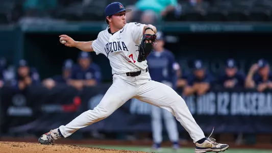 Tony Pluta - ARLINGTON, TEXAS -- Baseball vs. Brigham Young University in the quarterfinals of the Big 12 Tournament at Globe Life Field.
May 22, 2025.
Photo by Marison Bilagody / Arizona Athletics