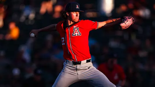 Smith Bailey - PHOENIX, ARIZ. -- Baseball vs. ASU, Game Three, at Phoenix Municipal Stadium
April 6, 2025.
Photo by Marison Bilagody / Arizona Athletics