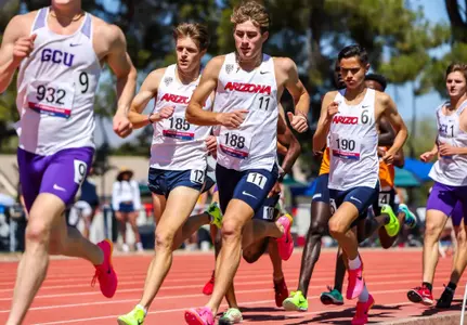 Cade Russo, Cooper Quigley, Iker Sanchez-Lopez - TUCSON, ARIZ. -- Day two of the 2023 Willie Williams Classic at Roy P. Drachman Stadium.
March 25, 2023.
Photo by Rebecca Sasnett / Arizona Athletics