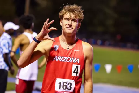 Cade Russo - TUCSON, ARIZ. -- Track and Field competes in the Jim Click Shootout at Roy P. Drachman Stadium.
April 8, 2023.
Photo by Mike Christy / Arizona Athletics
