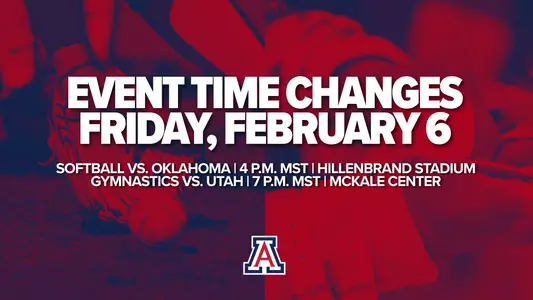 Softball and Gymnastics Time Change Graphic