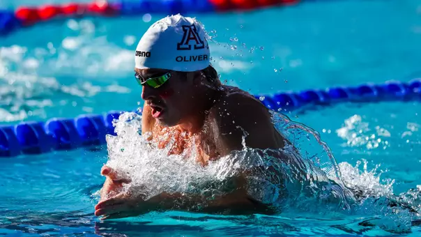 Mitchell Oliver — TUCSON, ARIZ. -- Swimming and diving Red/Blue meet at Hillenbrand Aquatic Center.
Oct. 2, 2026.
Photo by Mike Christy / Arizona Athletics