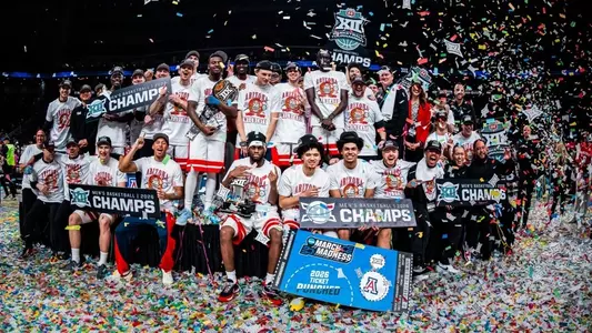 Big 12 conference tournament championship celebration