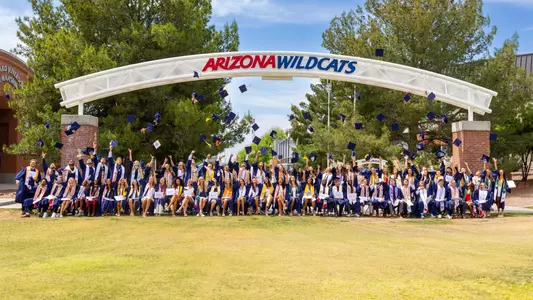 — TUCSON, ARIZ. -- The 2026 Arizona Athletics Student-Athlete Commencement at McKale Center at ALKEME Arena.
May 13, 2026.
Photo by Mike Christy / Arizona Athletics