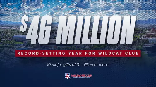 Record setting fundraising for Arizona Athletics 46 million dollars during the 2025-26 academic year