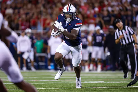 running back Kedrick Reescano (3) - TUCSON, ARIZ. — Football vs. Hawaii at Arizona Stadium Aug. 30, 2025.
Photo by Madison Farwell / Arizona Athletics