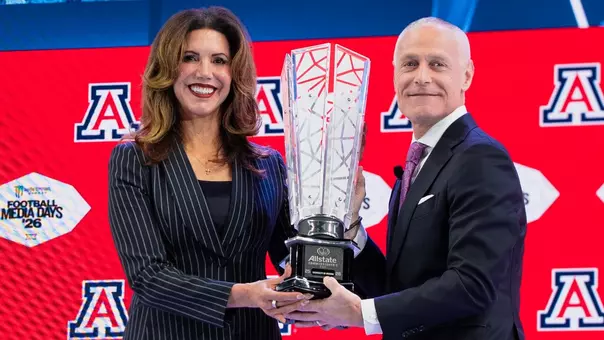 2026 Big 12 Commissioner's Cup Winners - Desiree Reed-Francois and Brett Yormark