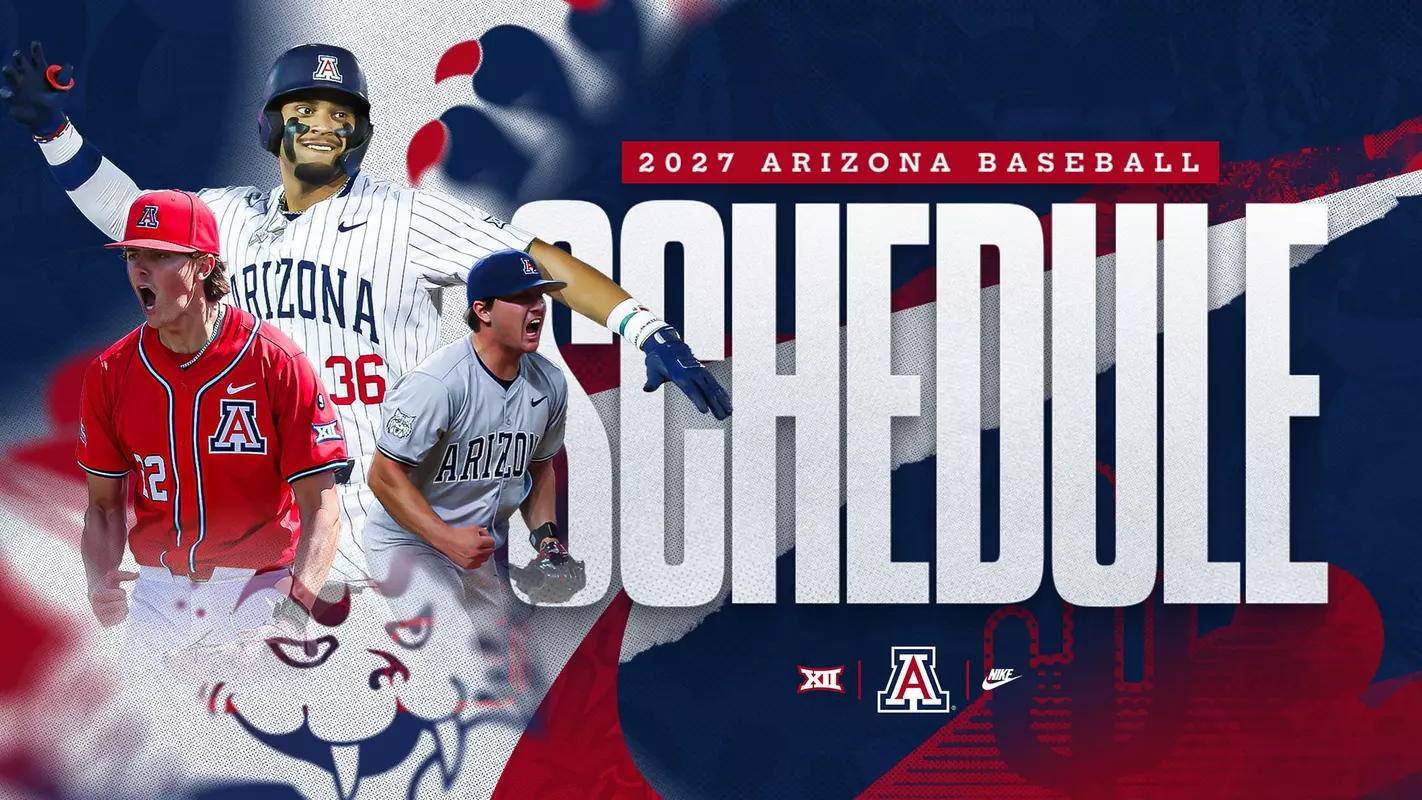 The official Arizona Baseball 2027 schedule layout for fans in Tucson