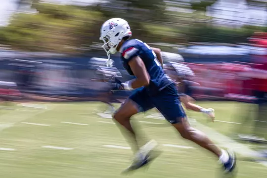 — TUCSON, ARIZ. -- Football fall camp, day 1.
Aug. 5, 2026.
Photo by Marison Bilagody / Arizona Athletics