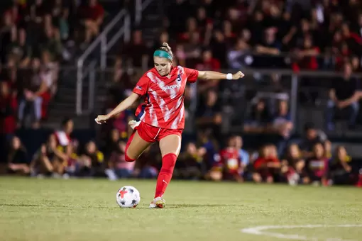 Lily Boydstun (9) — TUCSON, ARIZ. -- Soccer vs. the University of North Carolina at Mulcahy Soccer Stadium.
Sept. 3, 2026.
Photo by Ethan Tees / Arizona Athletics