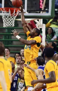Cory Jefferson (34) dunks the ball during the first half