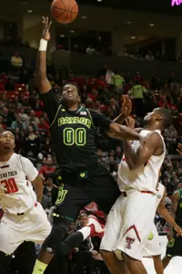 Baylor Bears forward Royce O'Neale takes a shot. (Michael C. Johnson-USA TODAY Sports)