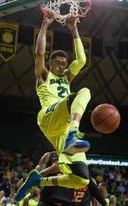 Isaiah Austin leads the Big 12 with 3.2 blocks per game.