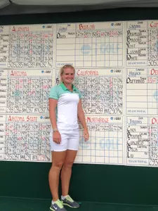 Hayley Davis' final round 65 tied the best score out of 504 rounds played at the NCAA Championships.