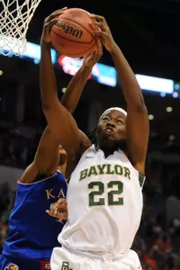 Sune Agbuke, BU's lone senior, will begin her final Big 12 season on Jan. 3 vs. Oklahoma State.