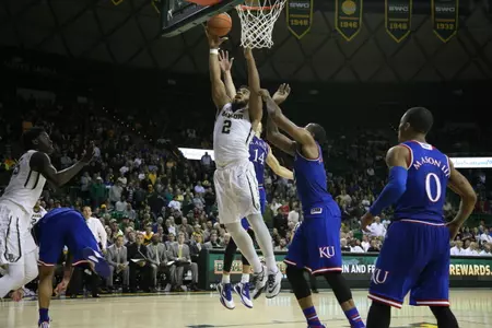 Rico Gathers ranks second nationally with 5.2 offensive rebounds per game.