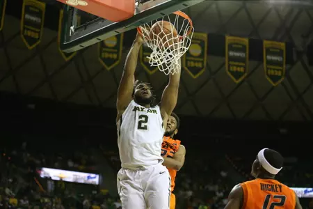 Rico Gathers is averaging 11.2 points and 12.6 rebounds per game.