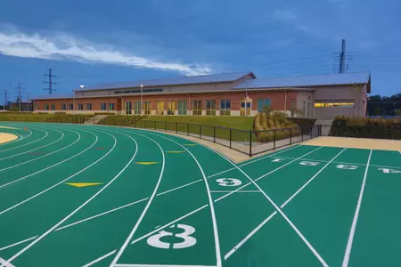 Athletics - Track and Field - Clyde Hart Track Stadium Complex - sunrise, dawn, facility ; 10/23/201