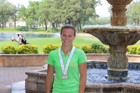 Laura Lonardi took second place after losing on the second hole of a playoff to determine the individual champion.