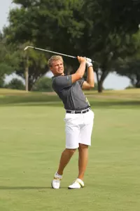 Andreas Gjesteby has made 14 birdies, three more than any other player in the field.