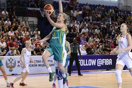 Kristy Wallace led the Gems in both scoring and rebounding vs. Russia.