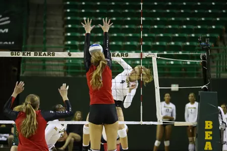 Katie Staiger led the way for the Bears with a match-high 11 kills in the winning effort.