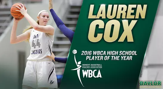 Lauren Cox was named WBCA Player of the Year.