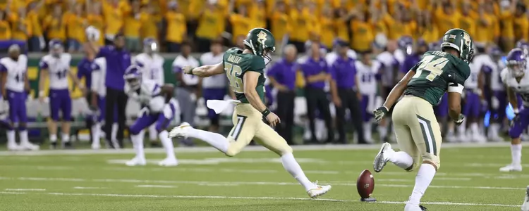 Drew Galitz 2018 kickoff vs. ACU