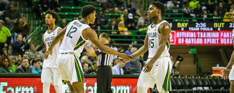 Jared Butler and Davion Mitchell