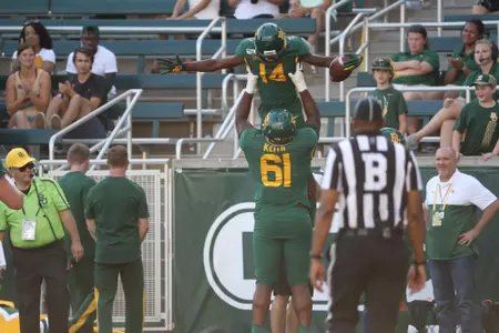 Platt TD celebration