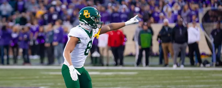 Jalen Pitre playing his final game at McLane Stadium.